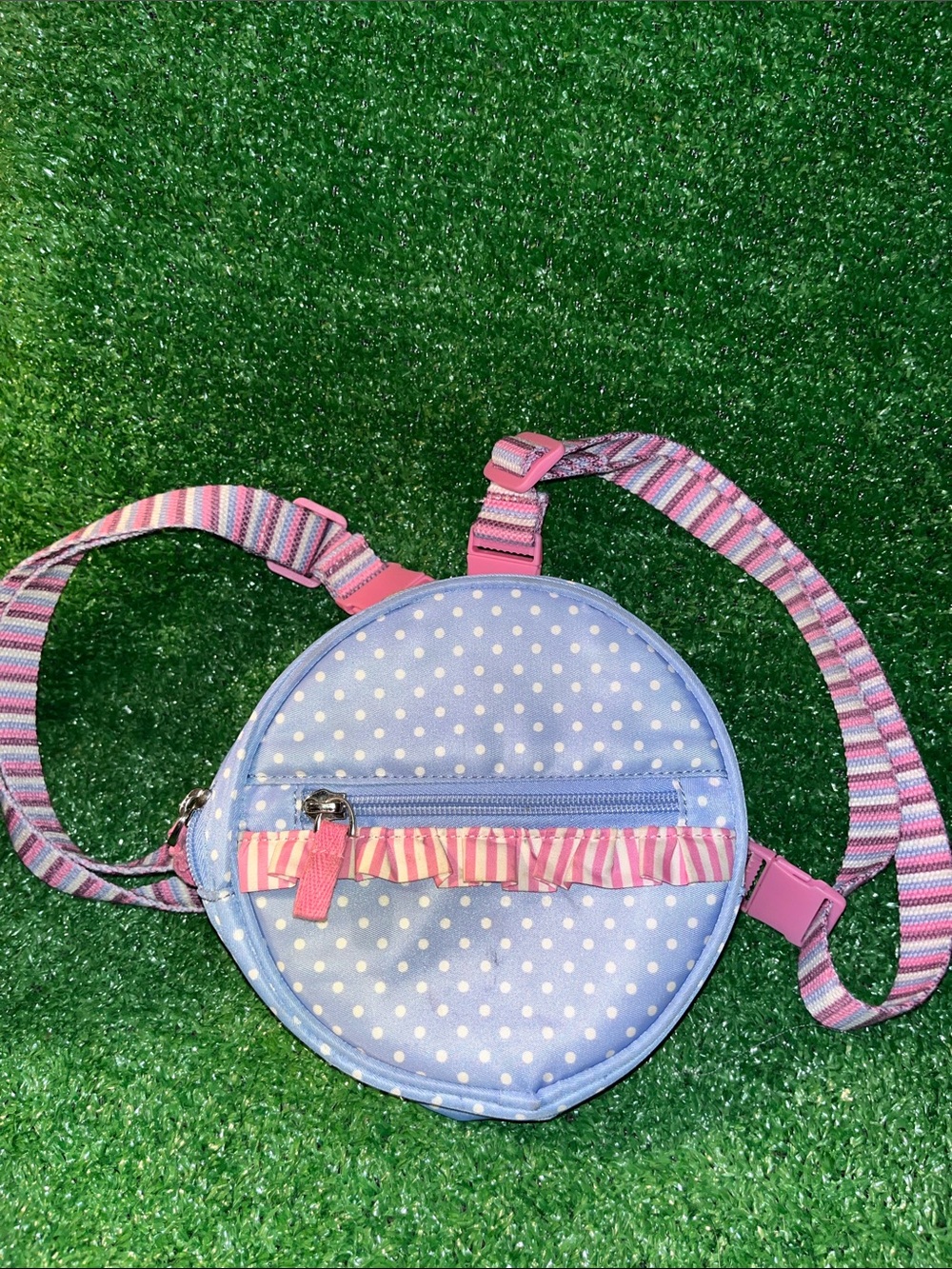 Matilda Jane Girls Round Backpack Crossbody Purse 3-way Ruffled Bag
